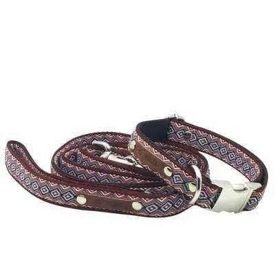 Luxurious Pup Elegance Collar Set: Handmade Designer Style for Your Pup 🐾 - mezetto