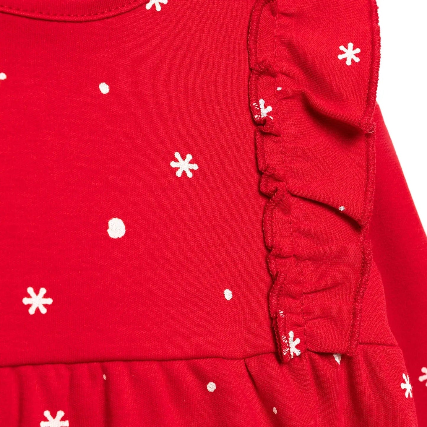 Ma Douce Baby Dress - Red - mezetto ebebek ebebek