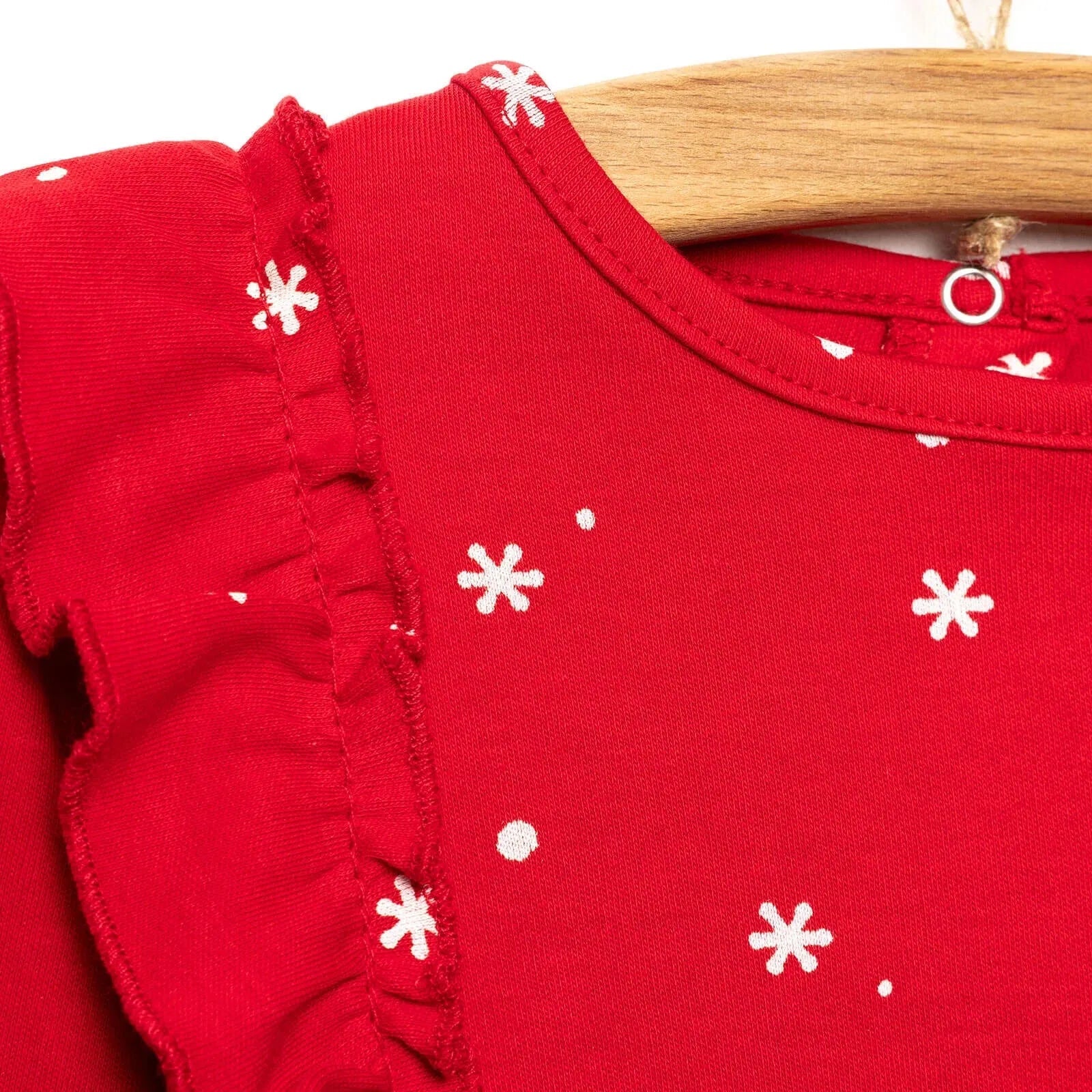 Ma Douce Baby Dress - Red - mezetto ebebek ebebek