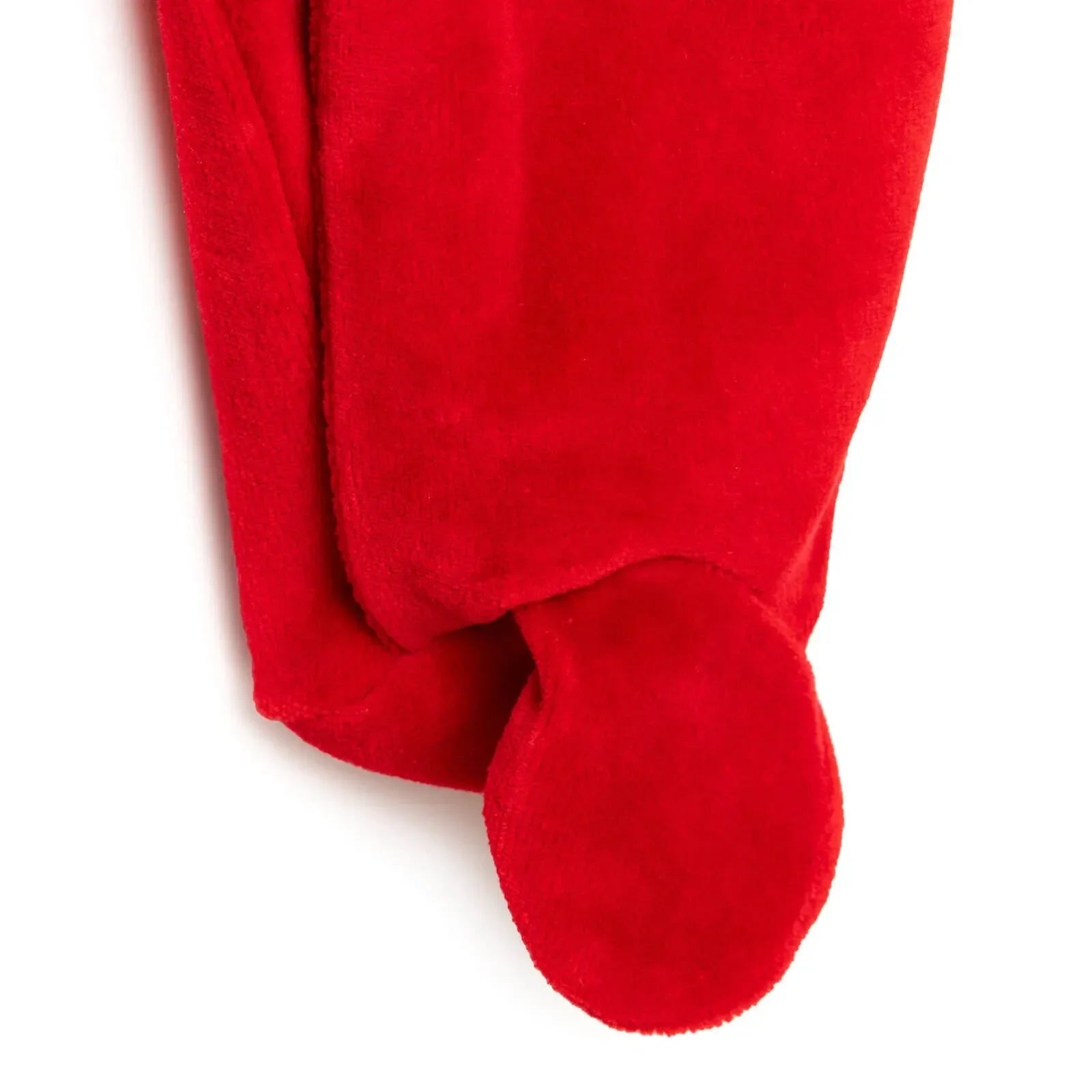 Ma Douce Newborn Velvet Footed Jumpsuit - Red - mezetto ebebek ebebek