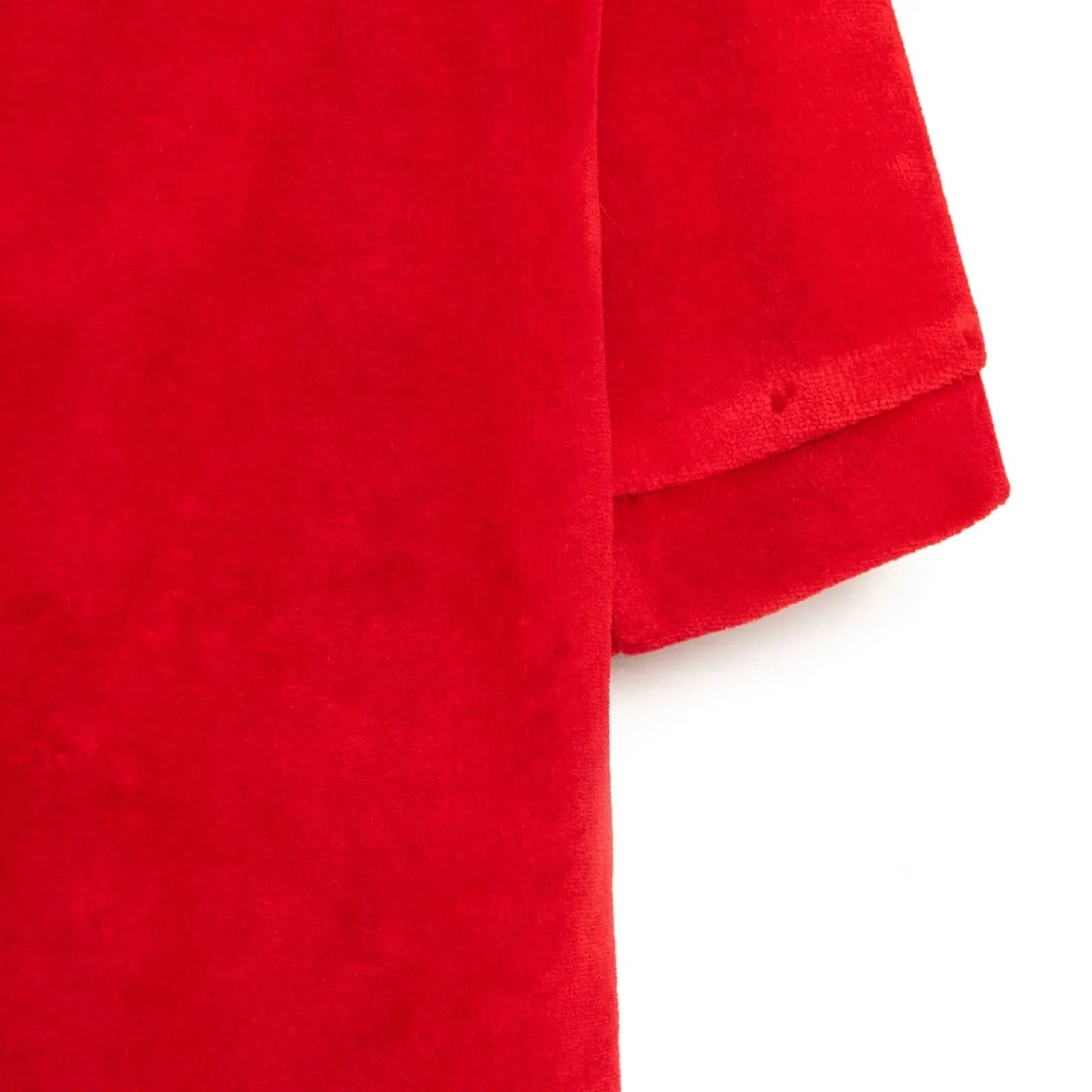 Ma Douce Newborn Velvet Footed Jumpsuit - Red - mezetto ebebek ebebek