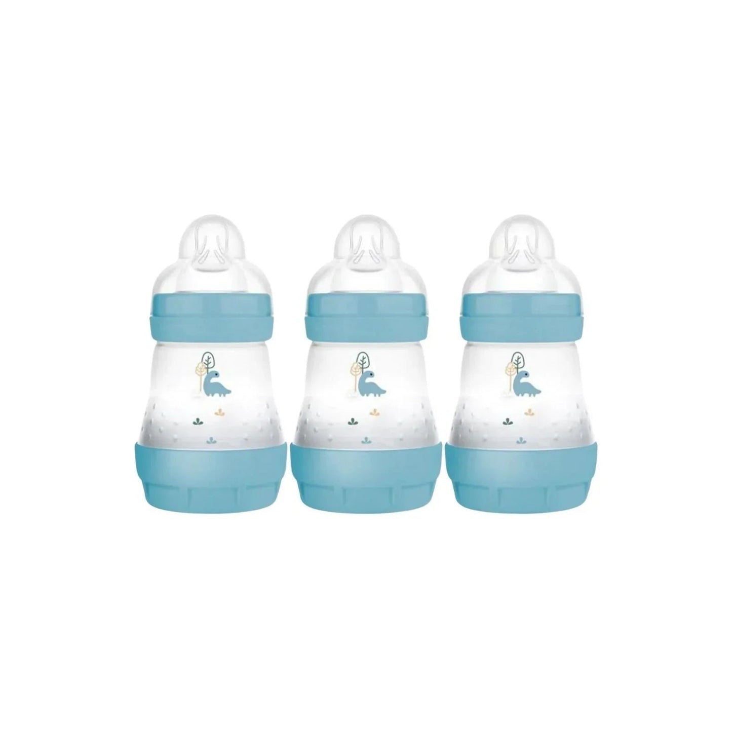 MAM Easy Start Anti - Colic Bottle 160ml Pack of 3 - Blue - mezetto ebebek ebebek
