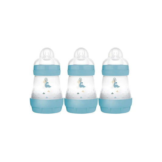 MAM Easy Start Anti - Colic Bottle 160ml Pack of 3 - Blue - mezetto ebebek ebebek