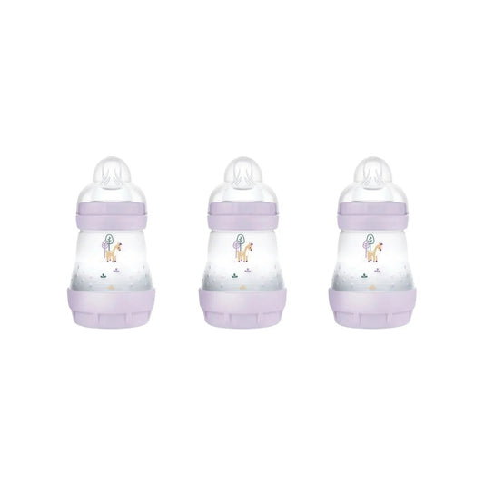 MAM Easy Start Anti - Colic Bottle 160ml Pack of 3 - Lilac - mezetto ebebek ebebek