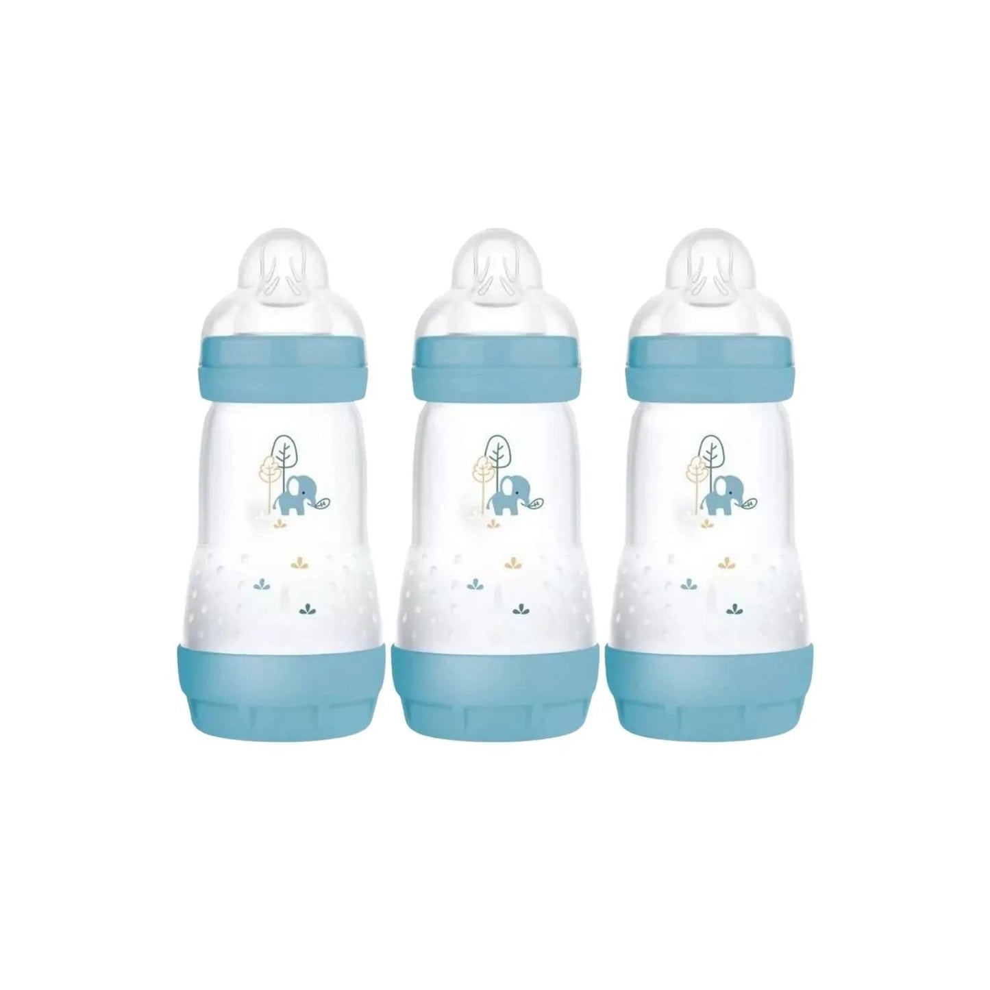 MAM Easy Start Anti - Colic Bottle 260ml Pack of 3 - Blue - mezetto ebebek ebebek