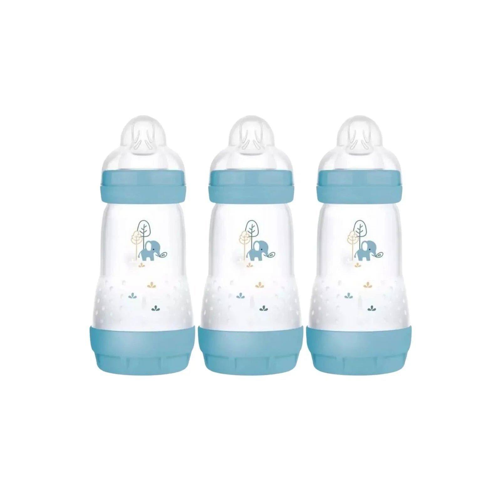 MAM Easy Start Anti - Colic Bottle 260ml Pack of 3 - Blue - mezetto ebebek ebebek