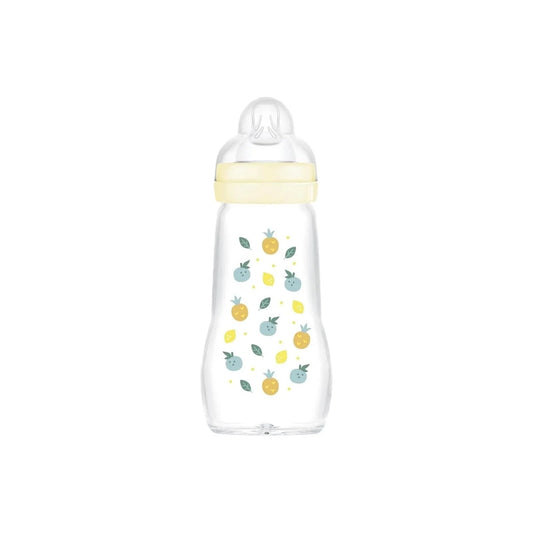MAM Feel Good Glass Bottle 260ml - mezetto ebebek ebebek