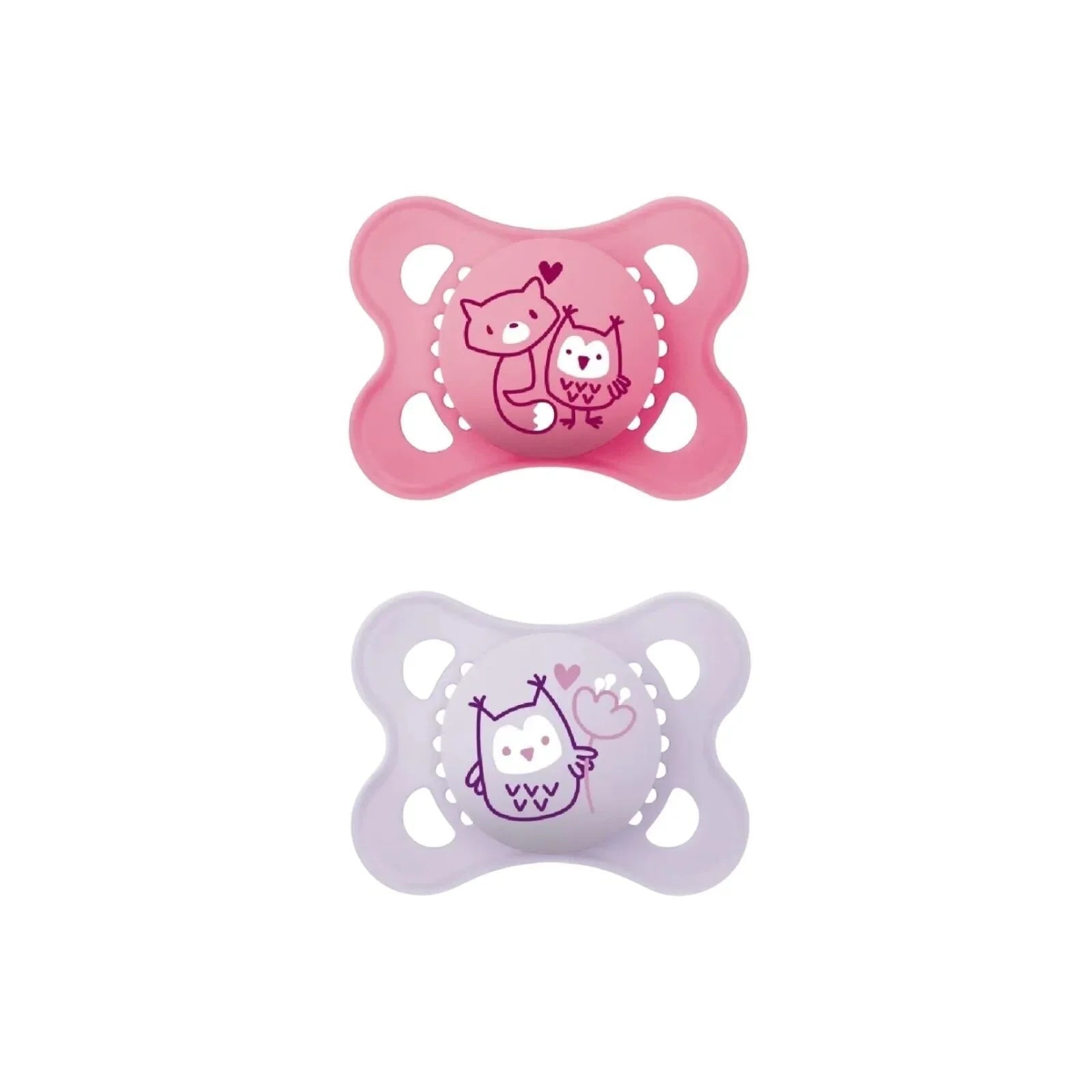 MAM Original Soother 0 - 6 months Pack of 2 - Pink - mezetto ebebek ebebek