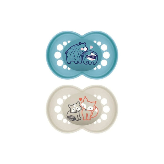 MAM Original Soother 6 - 18 months Pack of 2 - Blue - mezetto ebebek ebebek
