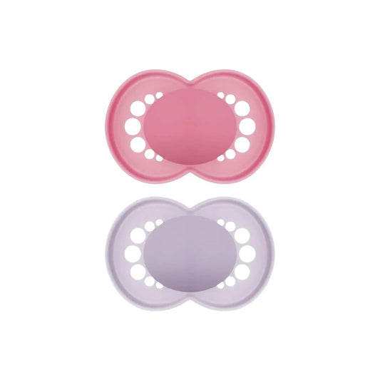 MAM Original Soother 6 - 18 months Pack of 2 - Pink - mezetto ebebek ebebek