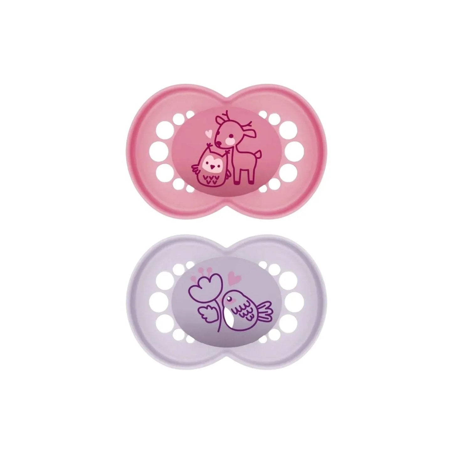MAM Original Soother 6 - 18 months Pack of 2 - Pink - mezetto ebebek ebebek
