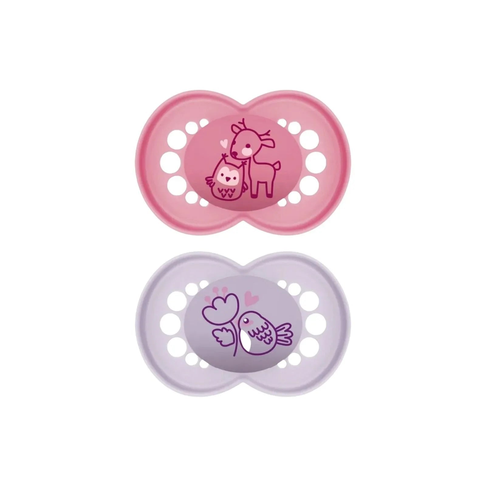 MAM Original Soother 6 - 18 months Pack of 2 - Pink - mezetto ebebek ebebek