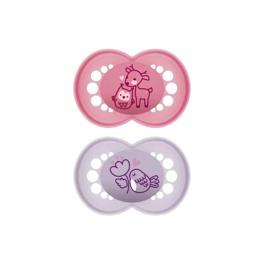 MAM Original Soother 6 - 18 months Pack of 2 - Pink - mezetto ebebek ebebek