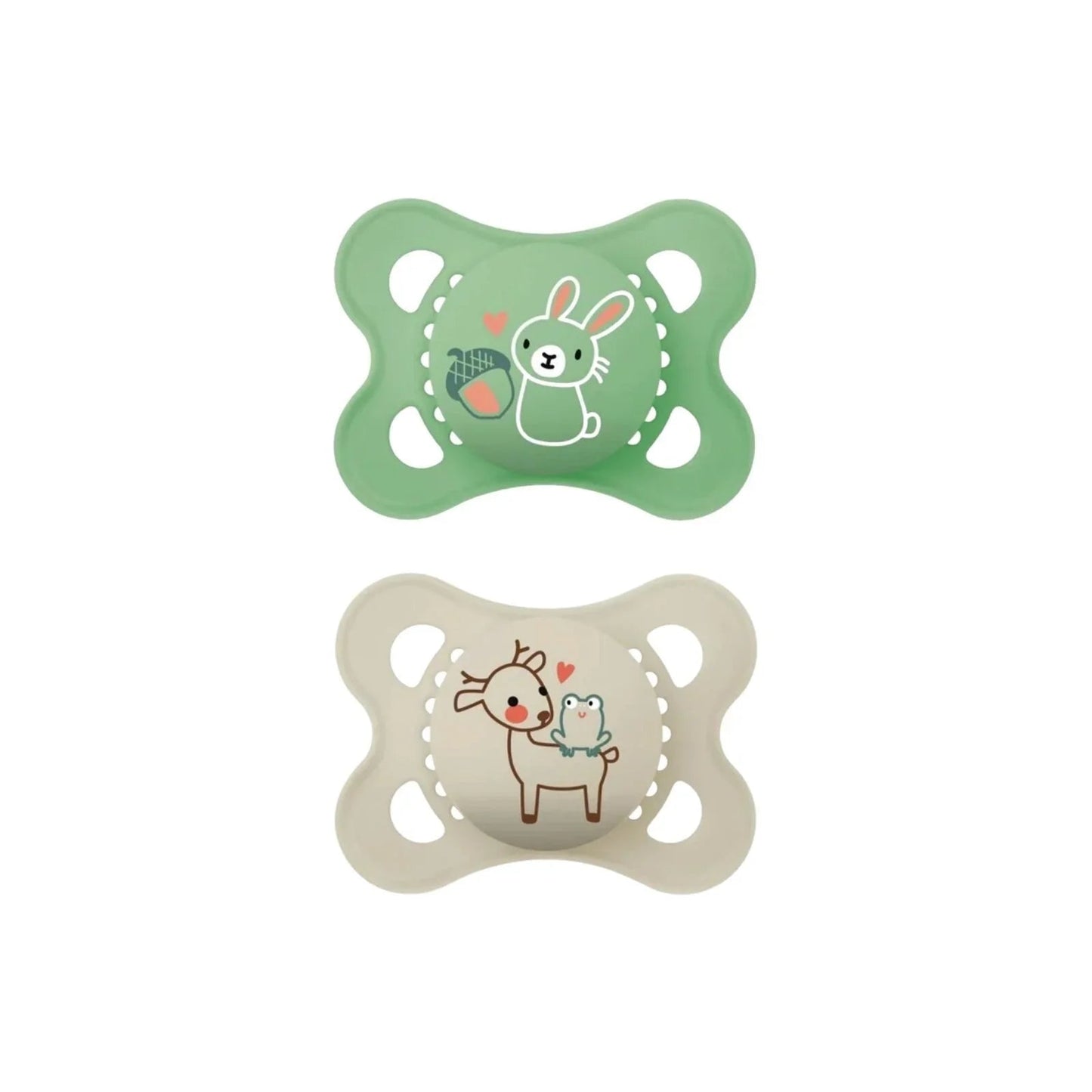 MAM Original Soother Unisex 0 - 6 months Pack of 2 - mezetto ebebek ebebek