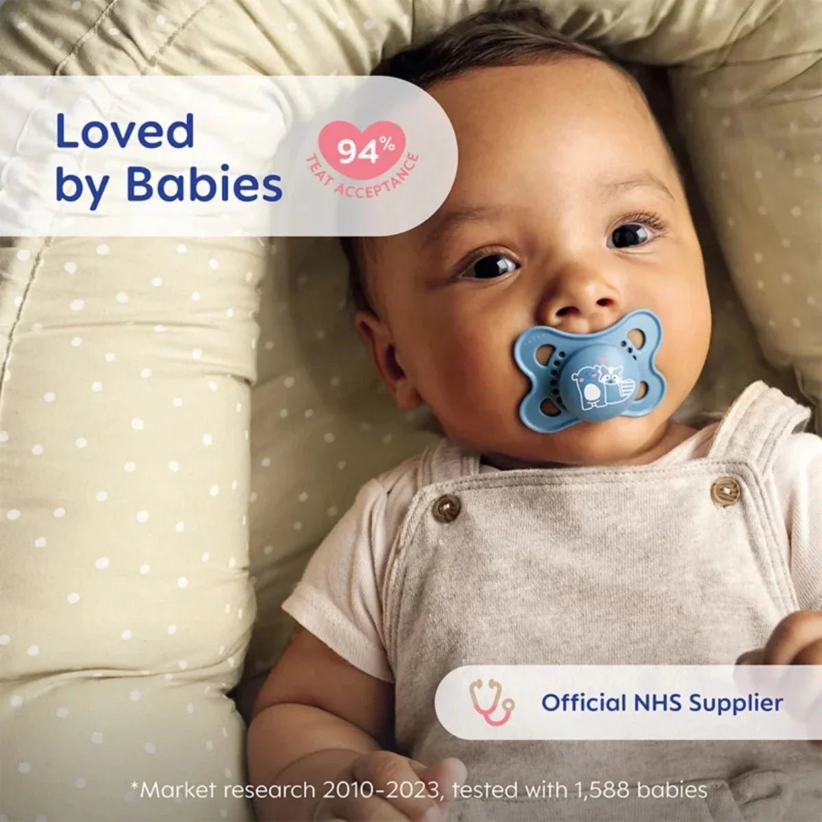 MAM Original Soother Unisex 0 - 6 months Pack of 2 - mezetto ebebek ebebek