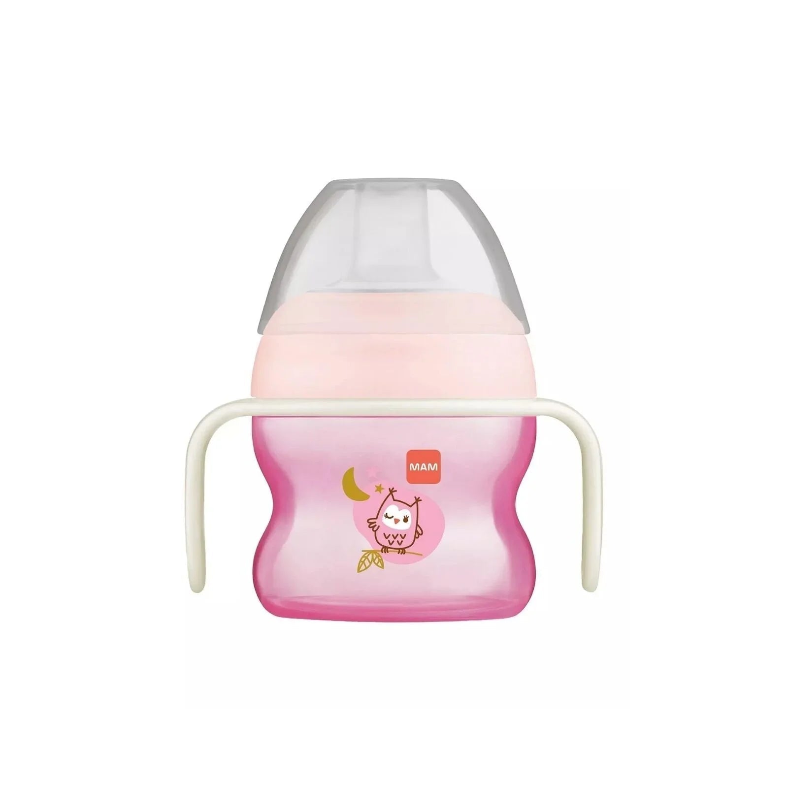 MAM Starter Cup & Glow with Handles 150 ml - Pink - mezetto ebebek ebebek