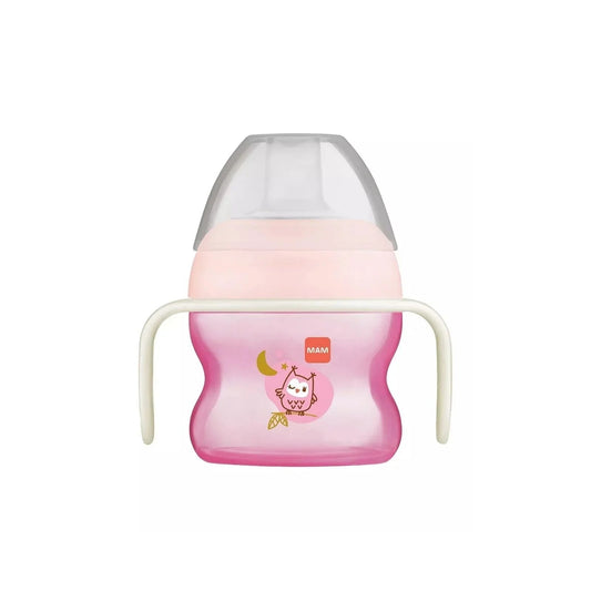 MAM Starter Cup & Glow with Handles 150 ml - Pink - mezetto ebebek ebebek