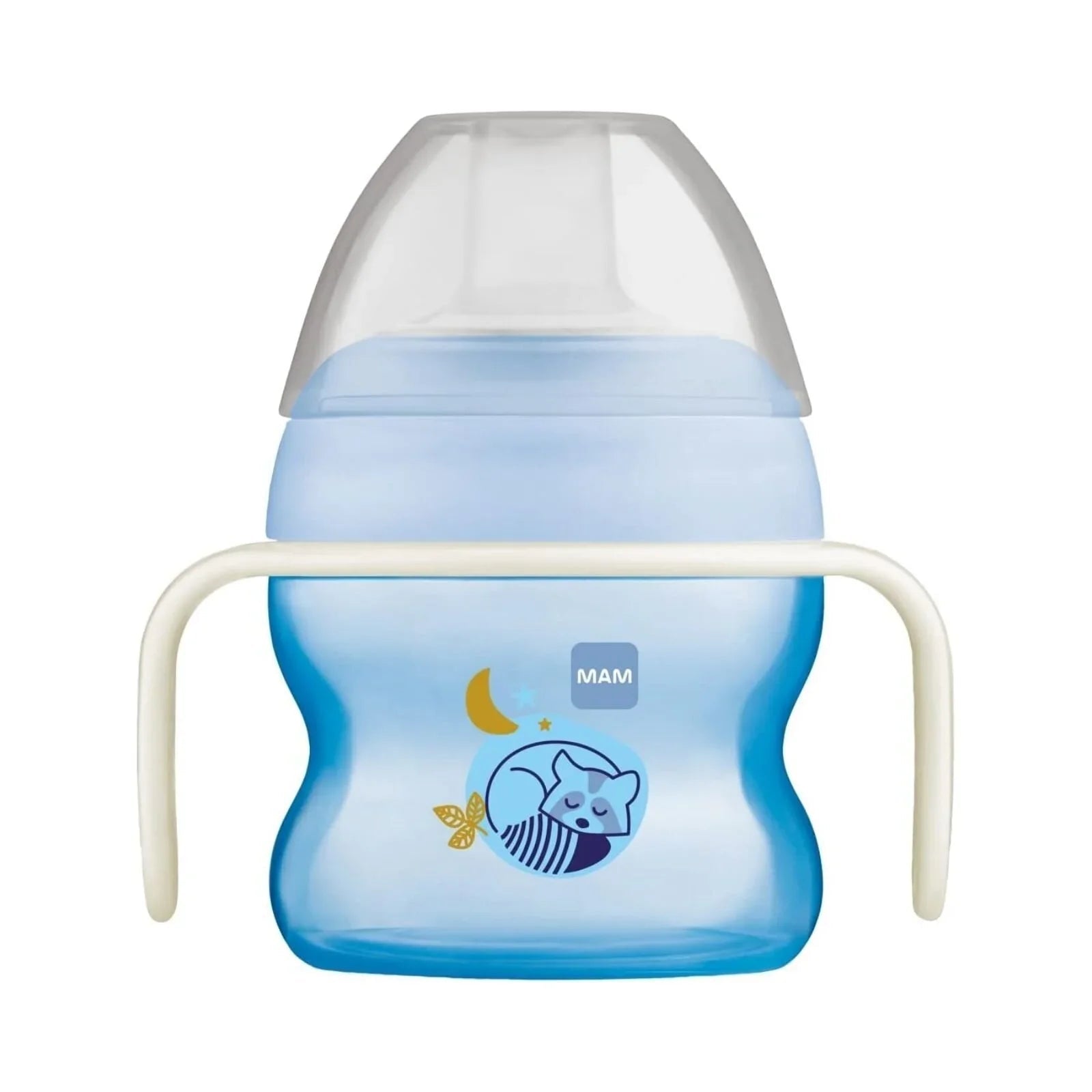 MAM Starter Cup & Glow with Handles 150ml - Blue - mezetto ebebek ebebek