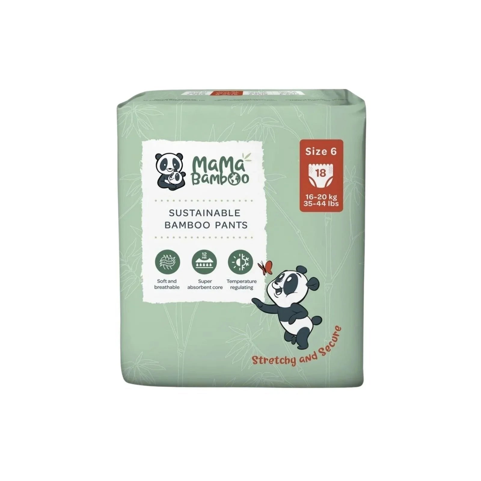 Mama Bamboo Eco Nappy Pants Size 6 - 18 nappies - mezetto ebebek ebebek