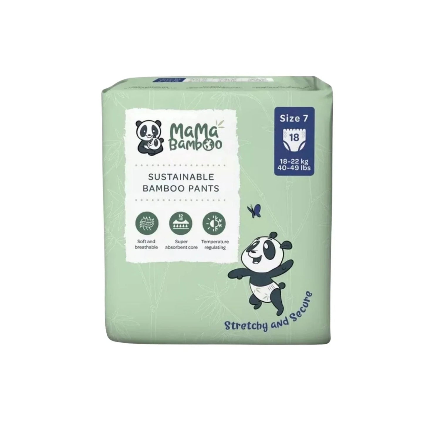 Mama Bamboo Eco Nappy Pants Size 7 - 18 nappies - mezetto ebebek ebebek