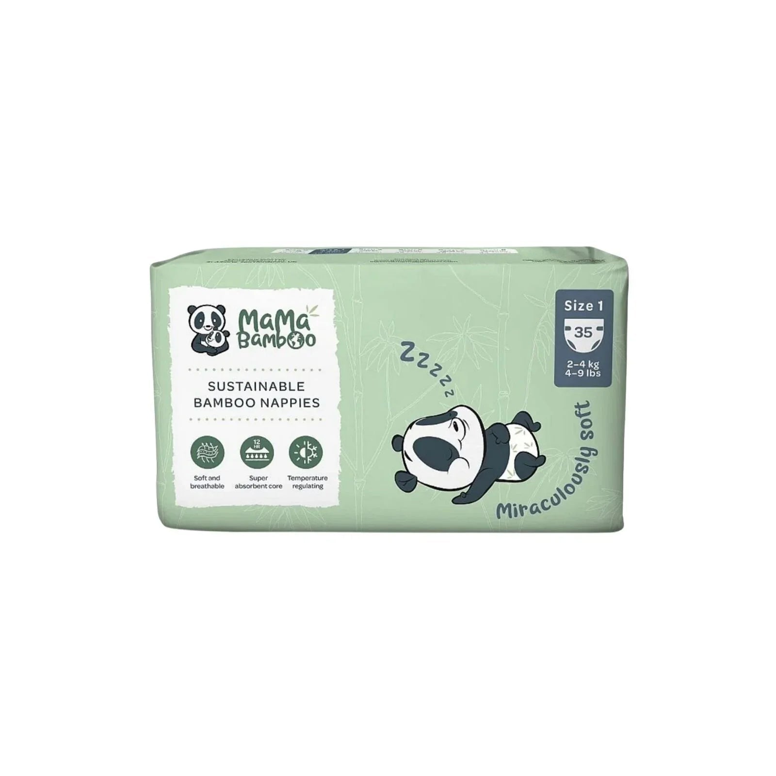 Mama Bamboo Sustainable Bamboo Size 1 - 35 nappies - mezetto ebebek ebebek