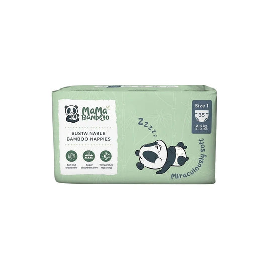 Mama Bamboo Sustainable Bamboo Size 1 - 35 nappies - mezetto ebebek ebebek