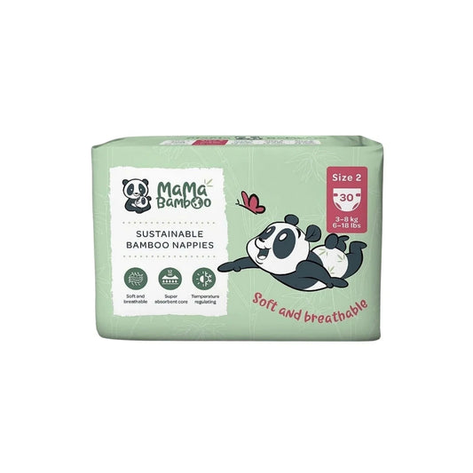 Mama Bamboo Sustainable Bamboo Size 2 - 30 nappies - mezetto ebebek ebebek