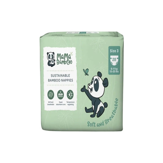 Mama Bamboo Sustainable Bamboo Size 3 - 28 nappies - mezetto ebebek ebebek