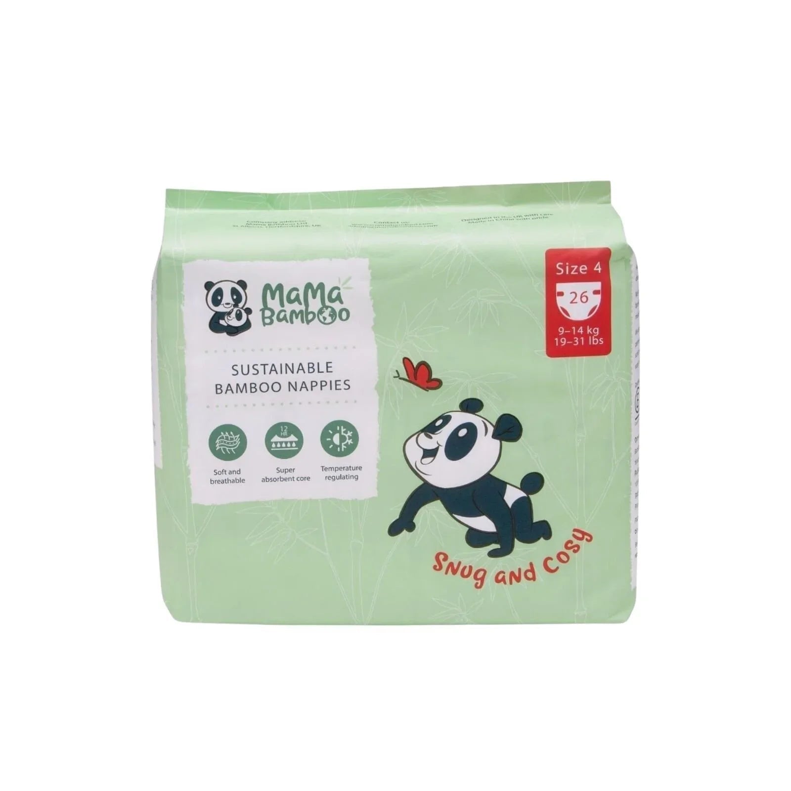 Mama Bamboo Sustainable Bamboo Size 4 - 26 nappies - mezetto ebebek ebebek