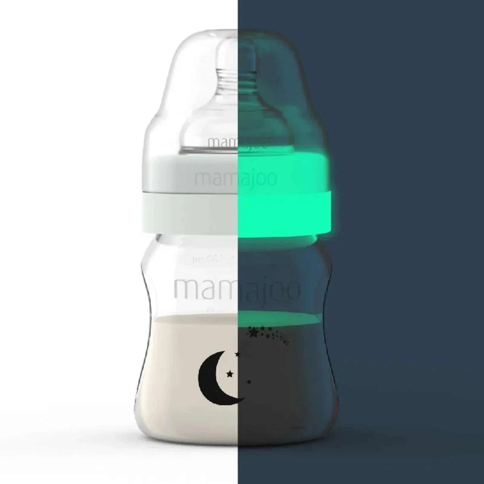 Mamajoo Anti - Colic Glow PP Baby Bottle 0+ Months 160ml - mezetto ebebek ebebek