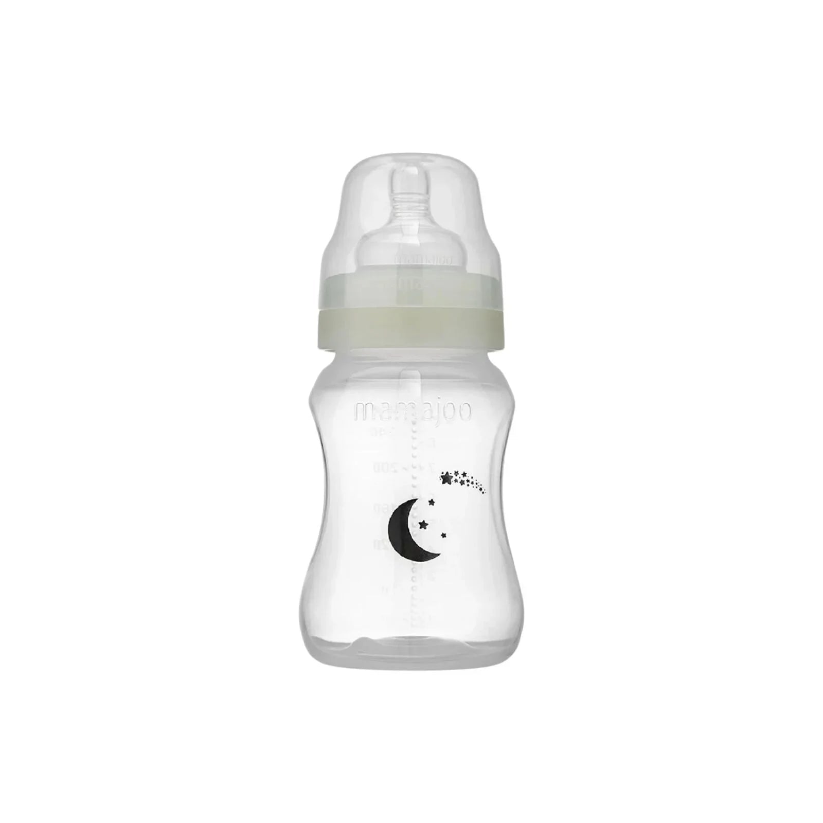 Mamajoo Anti - Colic Glow PP Baby Bottle 6+ months 250ml - mezetto ebebek ebebek