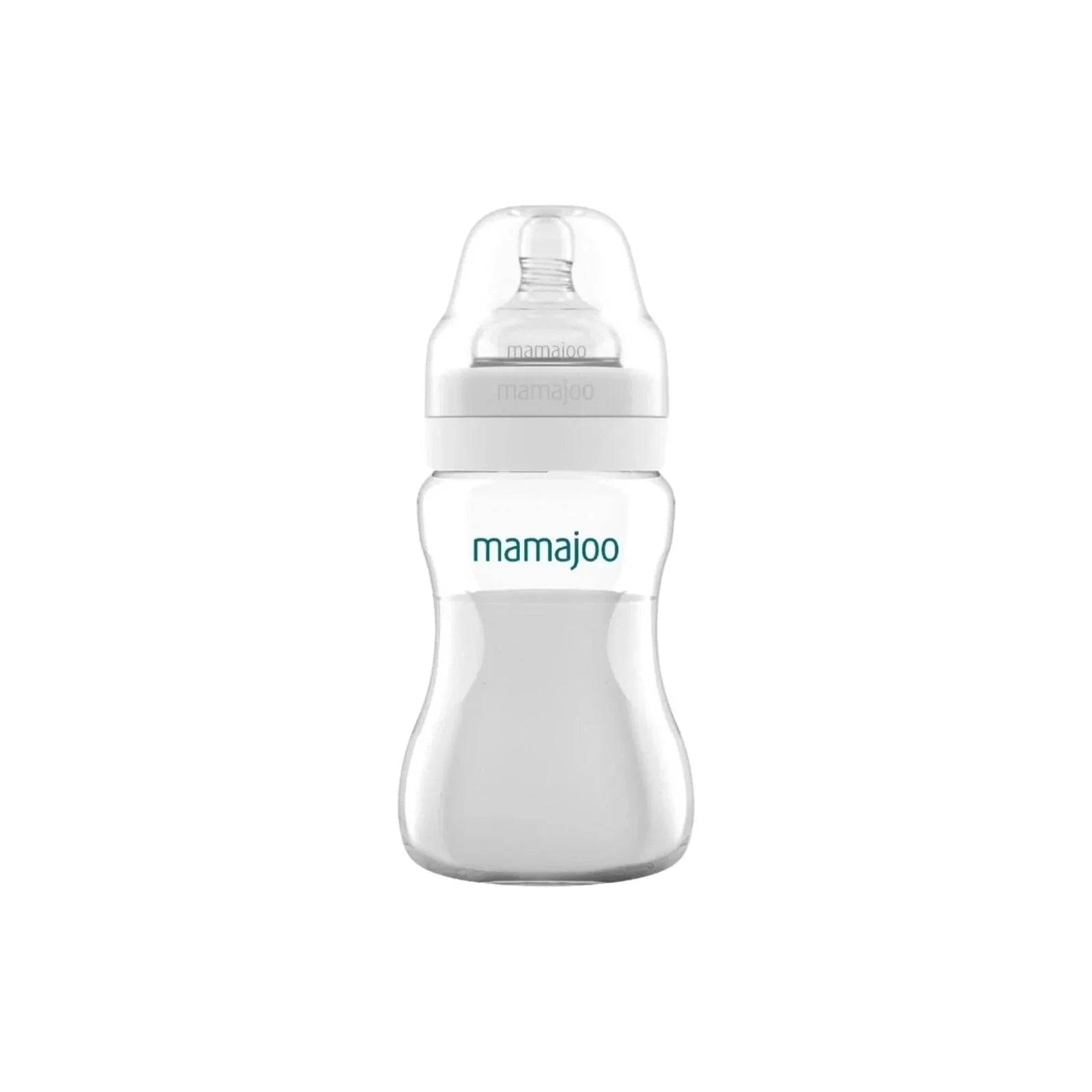 Mamajoo Anti - Colic PP Baby Bottle Medium Flow 6+ months 250ml - Silver - mezetto ebebek ebebek