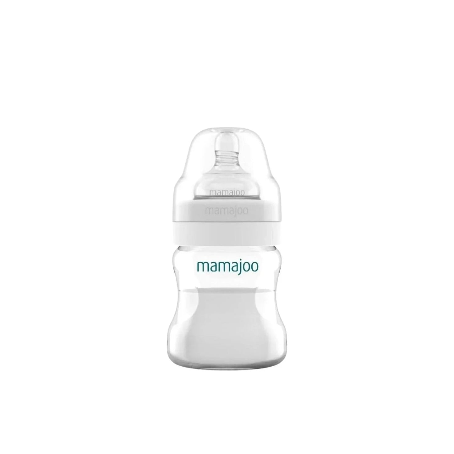 Mamajoo Anti - Colic PP Baby Bottle Slow Flow 0+ months 150ml - Silver - mezetto ebebek ebebek