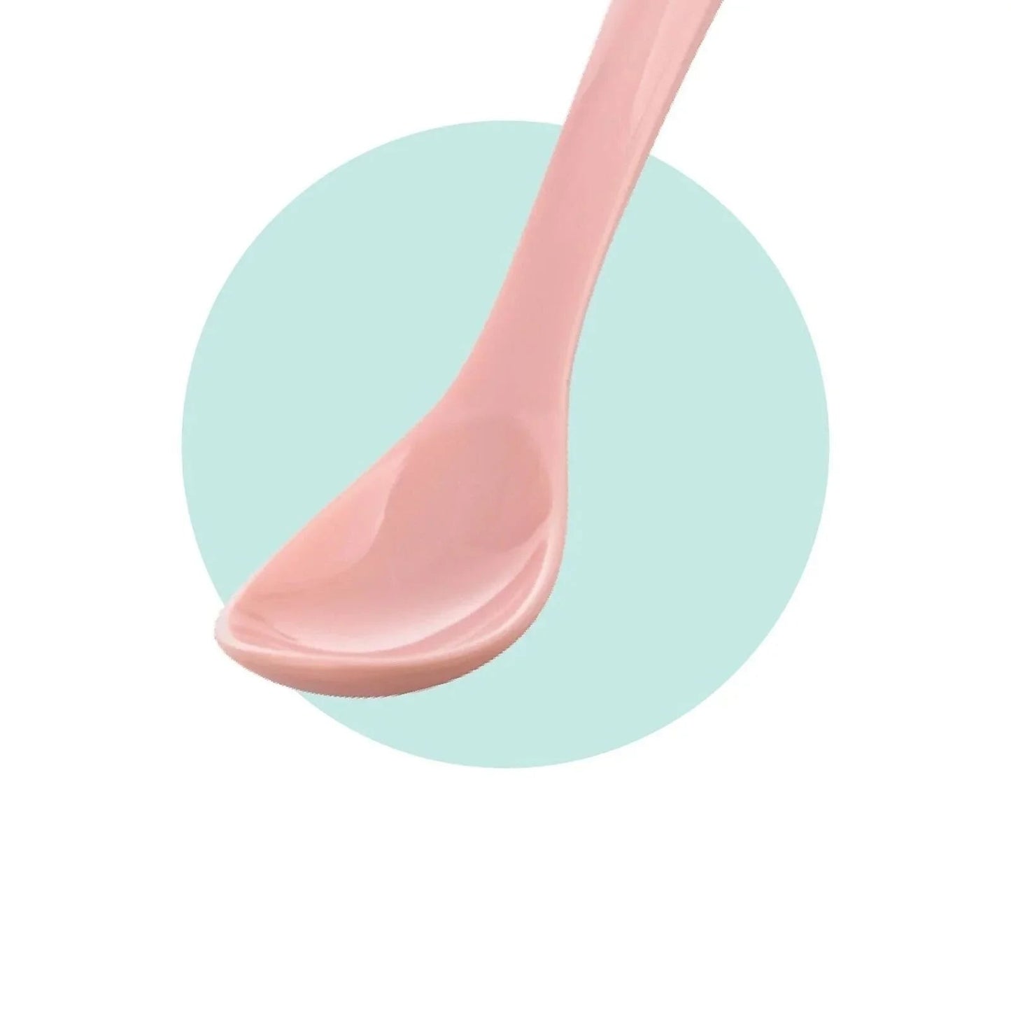 Mamajoo Silicone Spoons with Case Pack of 2 - Powder Pink & Blush - mezetto ebebek ebebek