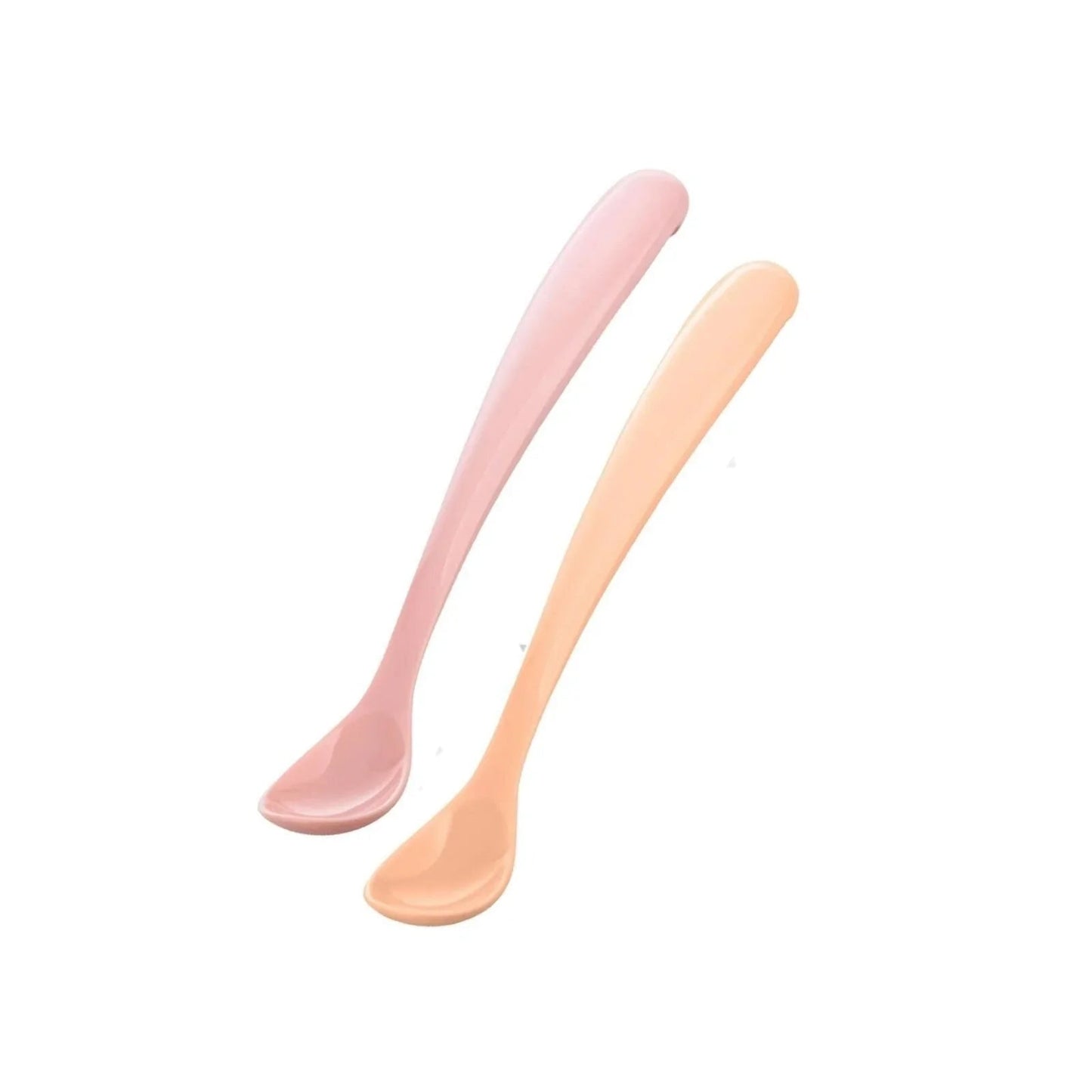 Mamajoo Silicone Spoons with Case Pack of 2 - Powder Pink & Blush - mezetto ebebek ebebek