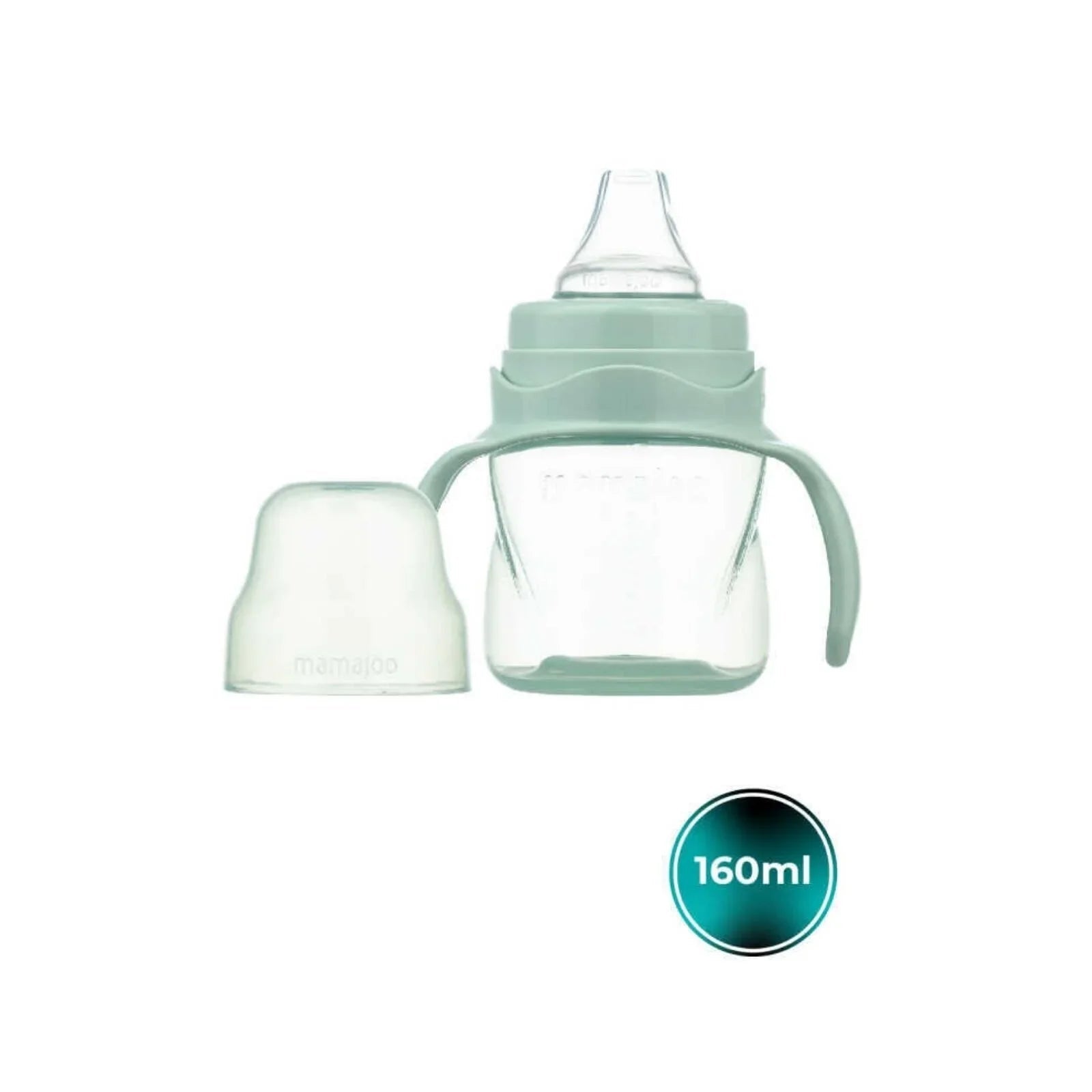 Mamajoo Training Cup with Handles 6+ months 160ml - Powder Green - mezetto ebebek ebebek