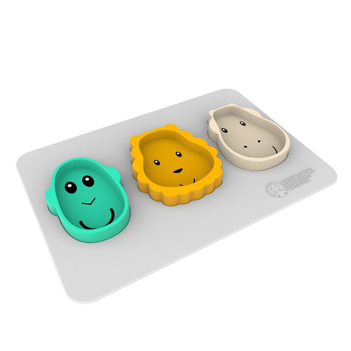 Matchstick Monkey Animal Snack Mat - mezetto ebebek ebebek