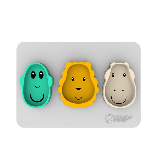 Matchstick Monkey Animal Snack Mat - mezetto ebebek ebebek