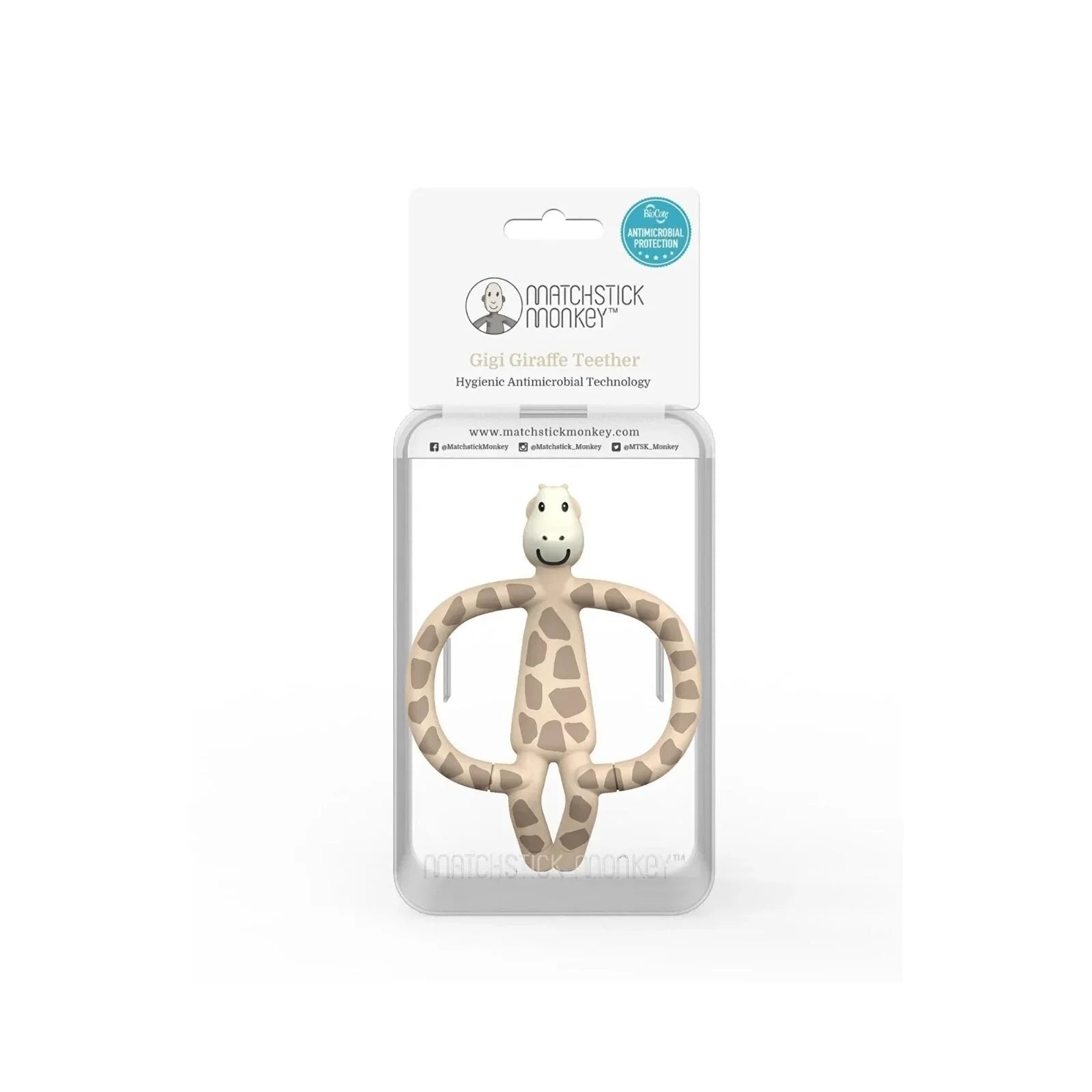 Matchstick Monkey Gigi Giraffe Teether - mezetto ebebek ebebek