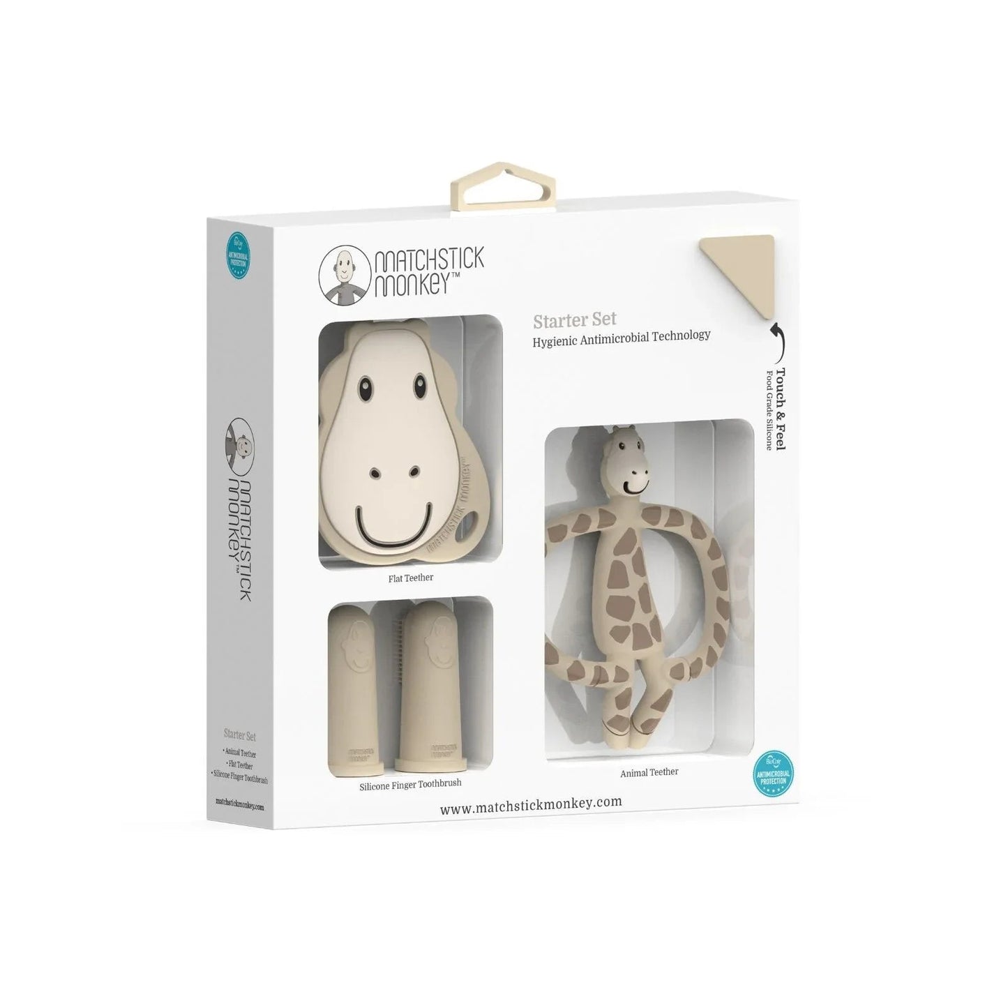 Matchstick Monkey Giraffe Teething Starter Set - mezetto ebebek ebebek