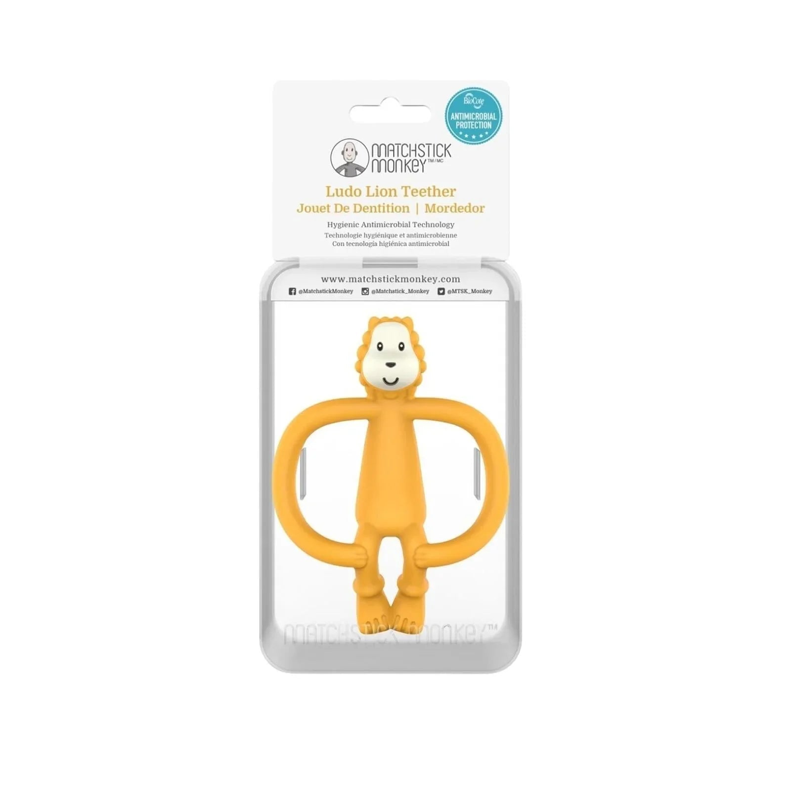 Matchstick Monkey Ludo Lion Teether - mezetto ebebek ebebek