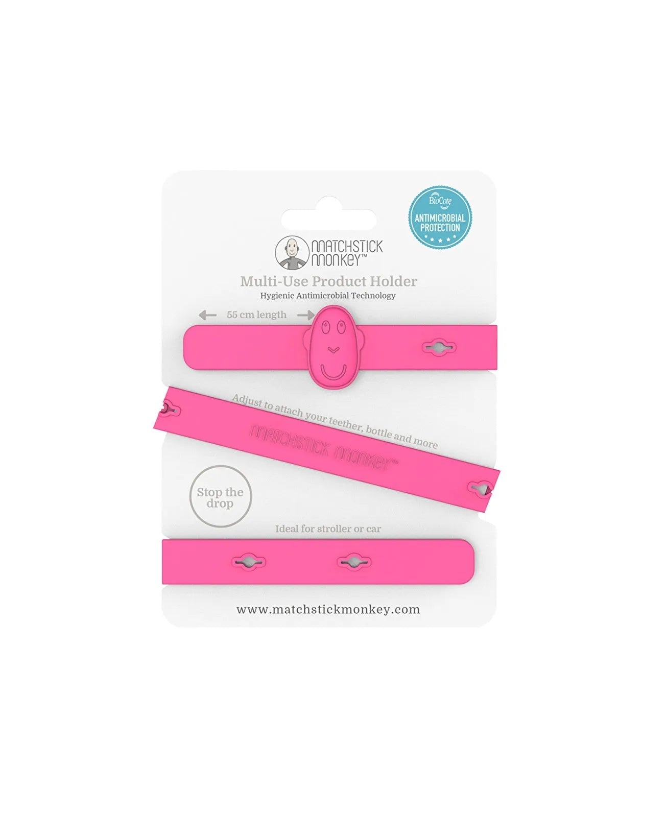 Matchstick Monkey Multi Use Product Holder - Pink - mezetto ebebek ebebek
