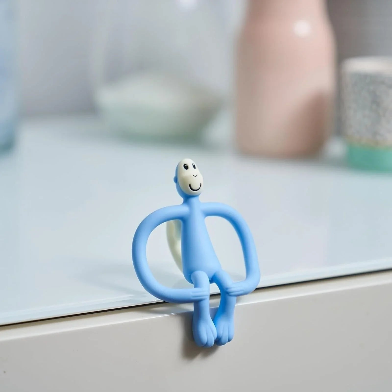 Matchstick Monkey Original Teething Toy - Light Blue - mezetto ebebek ebebek