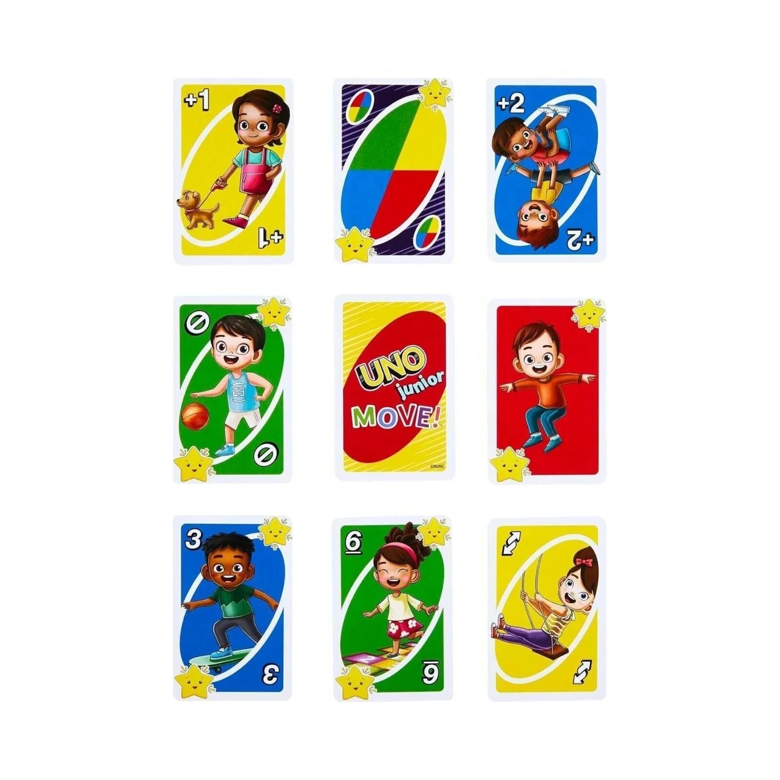 Mattel Uno Junior Move Card Game - mezetto ebebek ebebek