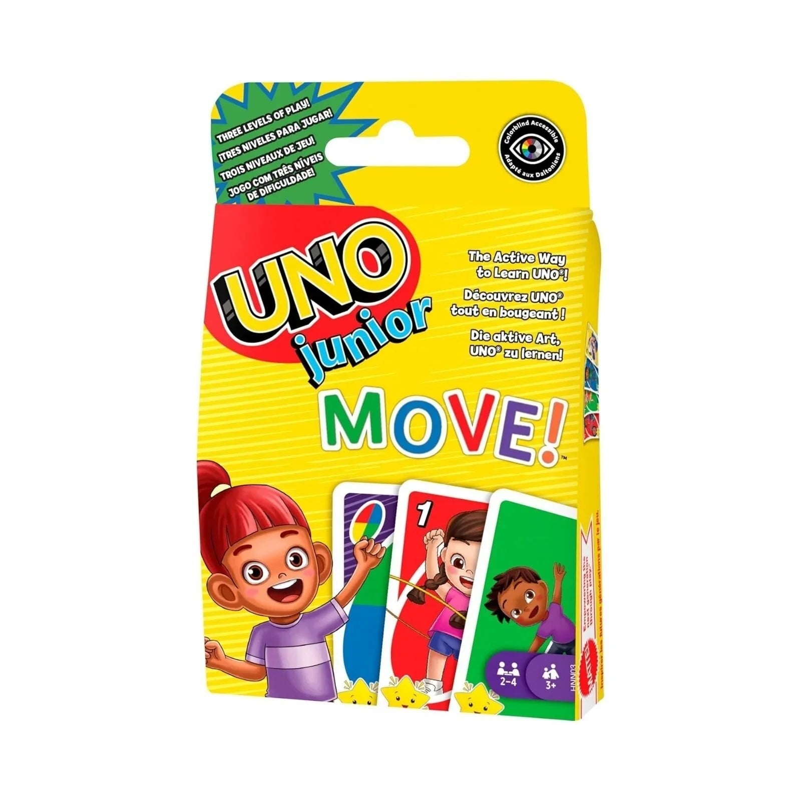 Mattel Uno Junior Move Card Game - mezetto ebebek ebebek