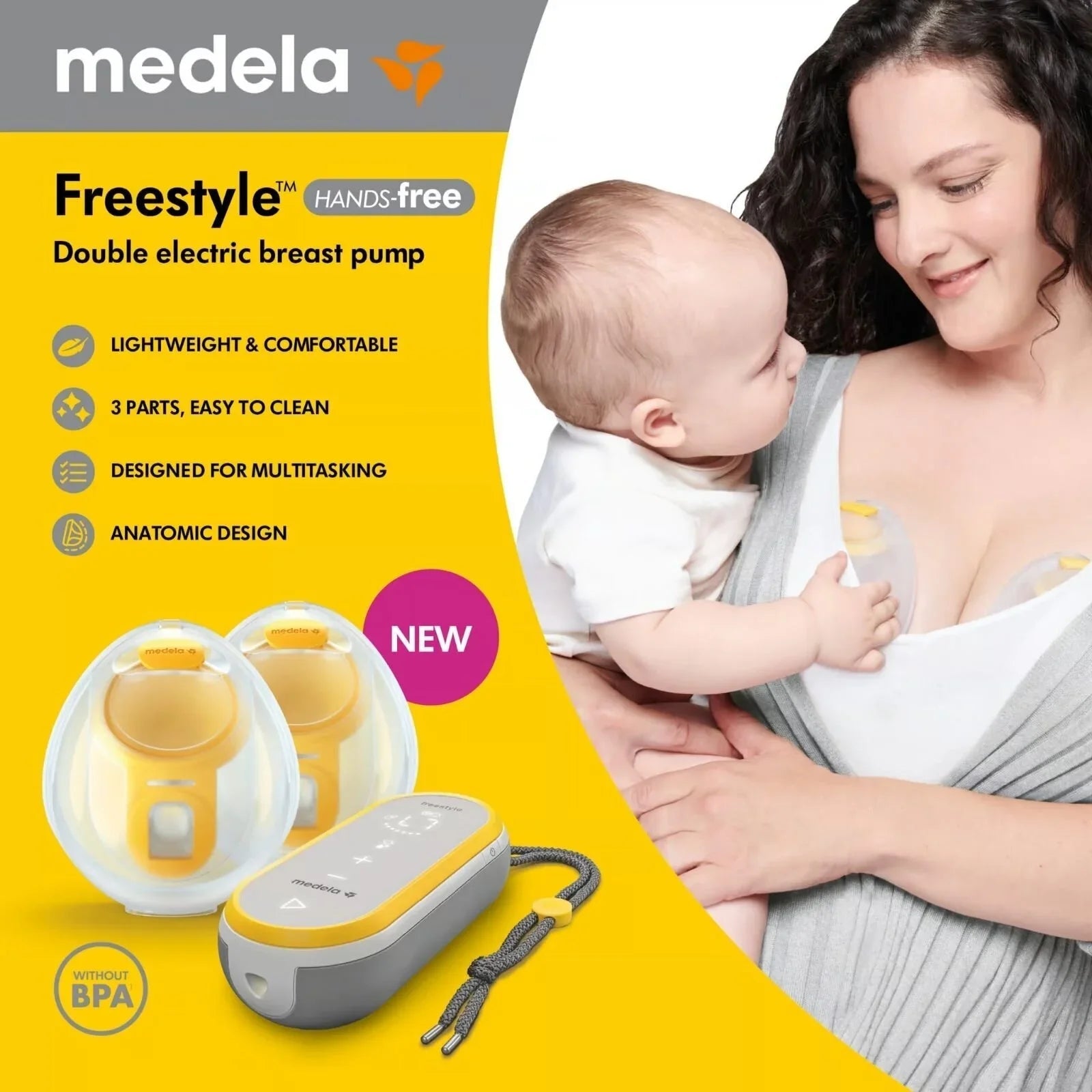 Medela Freestyle Hands - Free Double Electric Breast Pump - mezetto ebebek ebebek