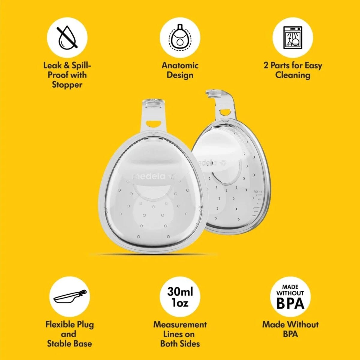Medela InBra Breastmilk Collector Pack of 2 - mezetto ebebek ebebek