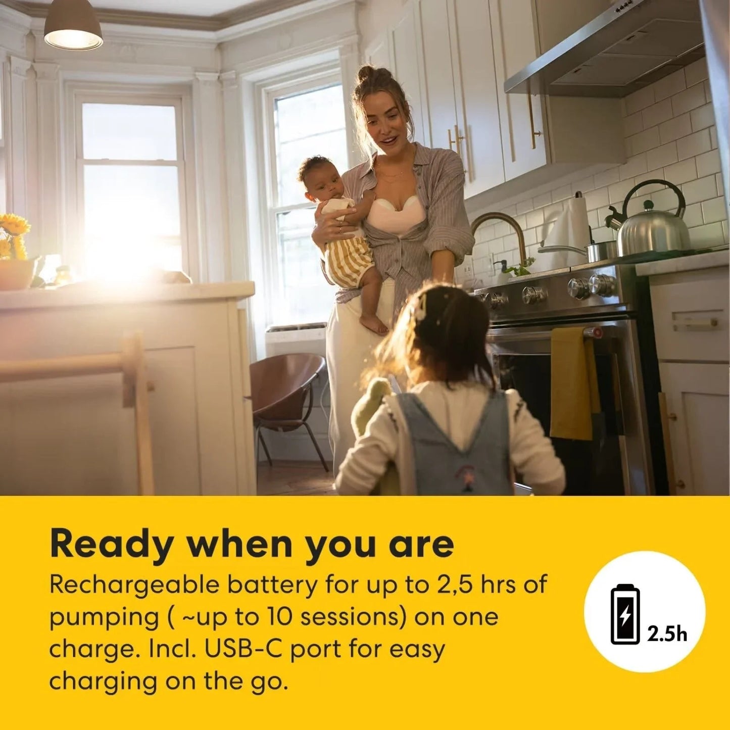 Medela Motion InBra Double Electric Wearable Breast Pump - mezetto ebebek ebebek