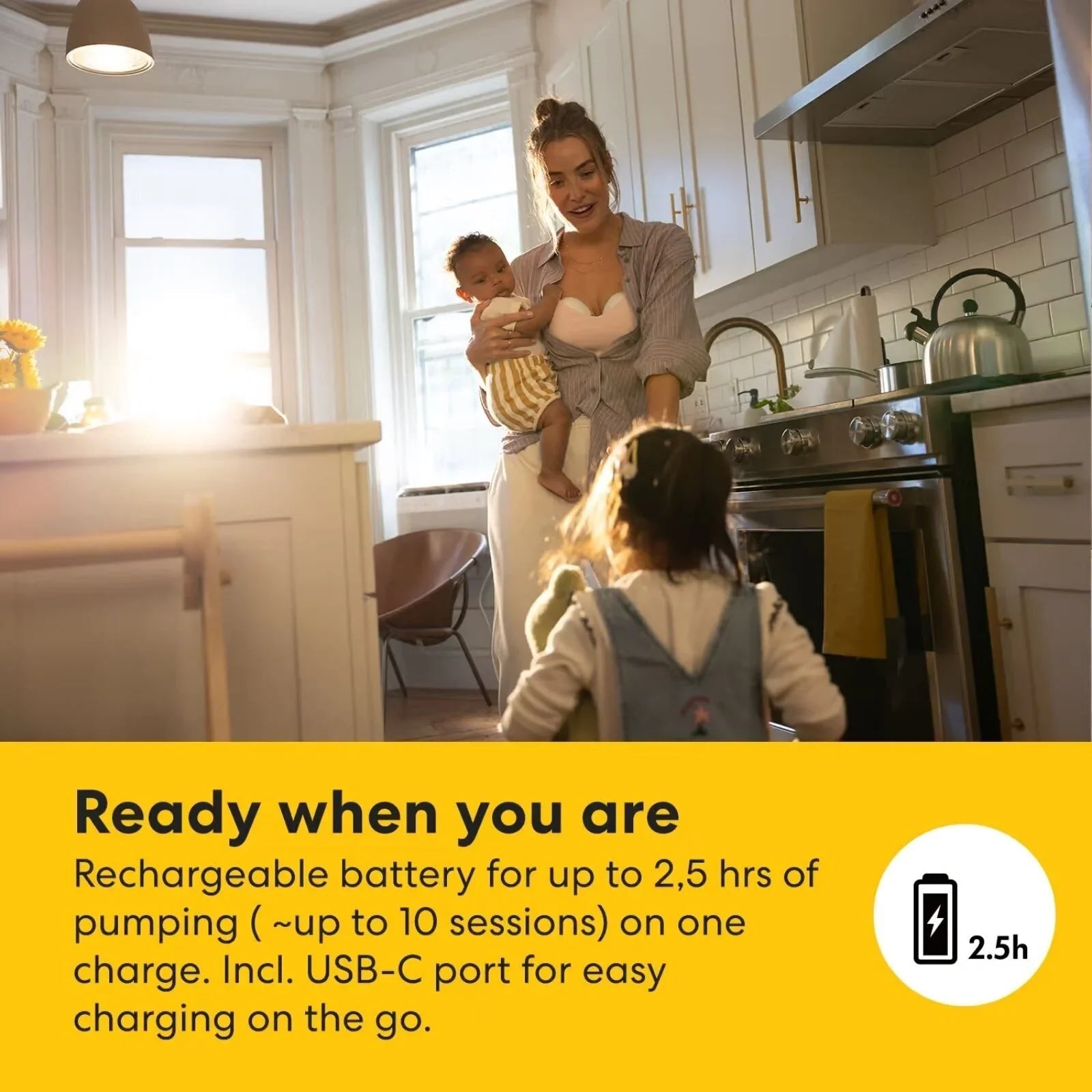 Medela Motion InBra Double Electric Wearable Breast Pump - mezetto ebebek ebebek