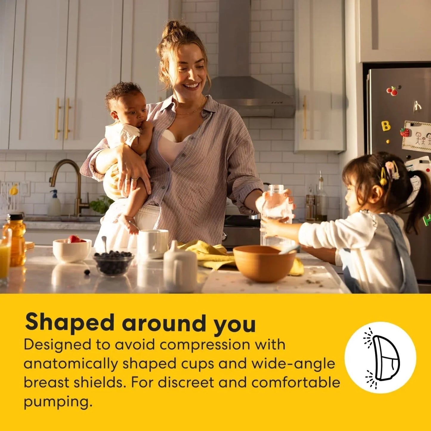 Medela Motion InBra Double Electric Wearable Breast Pump - mezetto ebebek ebebek